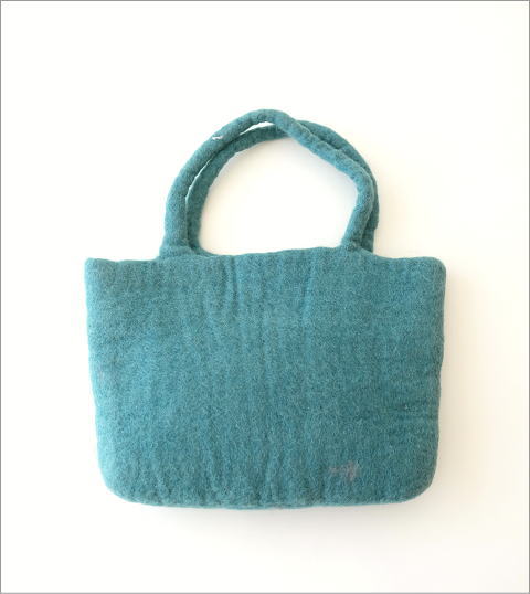 フェルトフラワーパッチ刺繍バッグ(3)