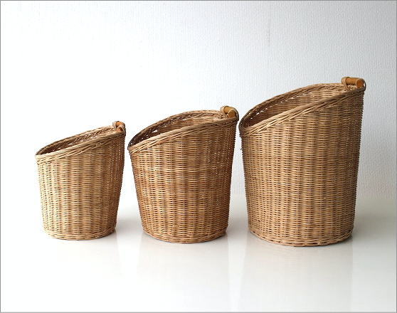 ラウンドバスケット 3サイズセット(4)