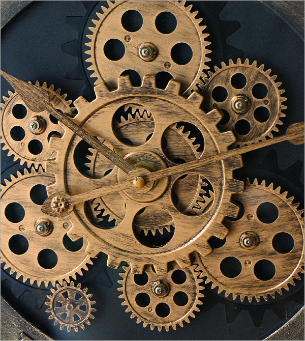 Geared Wall Clock GD(5)
