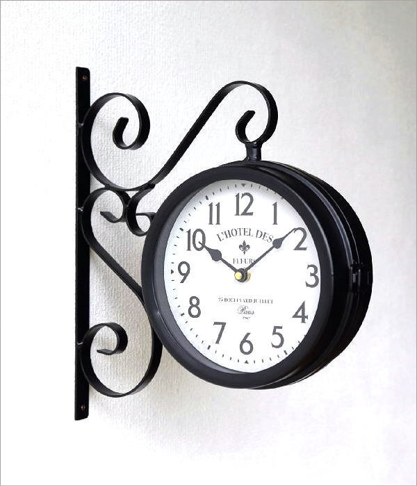 Antique Both Sides Wall Clock(2)