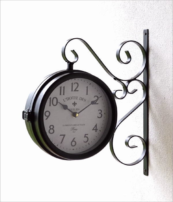 Antique Both Sides Wall Clock(6)