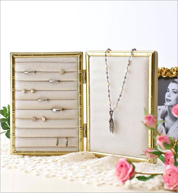 ジュエリースタンド リングホルダー おしゃれ かわいい ブックタイプ