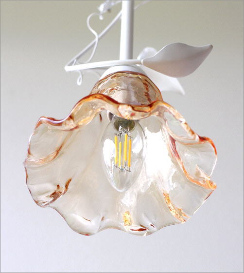 ペンダントライト ガラス おしゃれ アンティーク レトロ カフェ風 LED