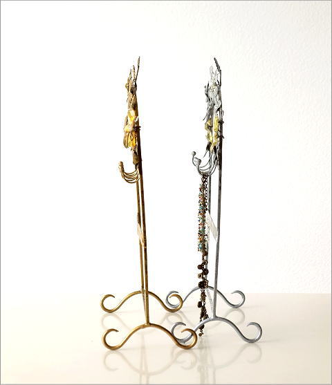 アイアンとビーズのアクセサリースタンド 2カラー(3)