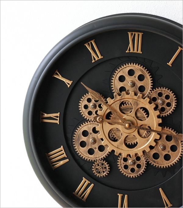 Geared Wall Clock BK(3)