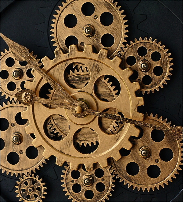 Geared Wall Clock BK(5)