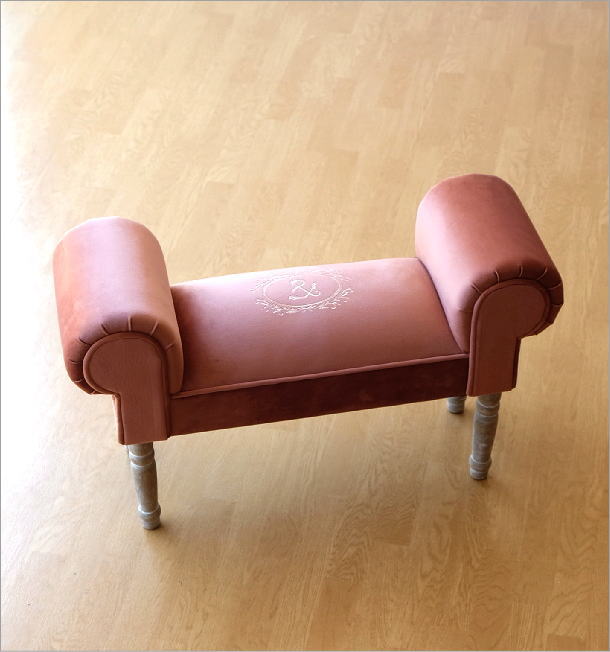 ベンチ スツール おしゃれ かわいい 椅子 玄関 布 クッション スリムなスツールベンチ F Abk9468 ギギliving