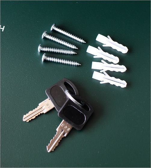 スチールアイアンのルーフィングポスト グリーン(4)