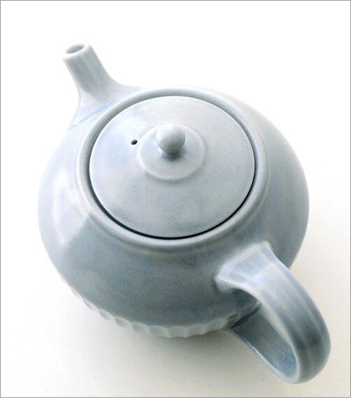 ティーポット しのぎポット おしゃれ かわいい ポット 茶こし付き 磁器 北欧 和食器 日本製 シンプル モダン ティータイム しのぎポット カノン2カラー Aks9791 ギギliving