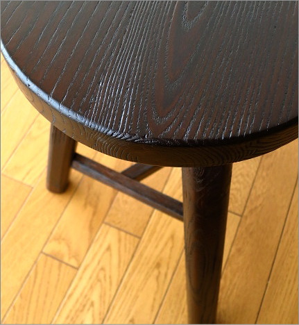 天然木椅子 イス トライアングルスツール(丸 ラウンド)