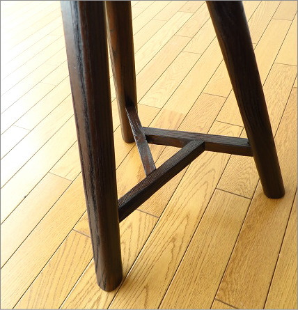 天然木椅子 イス トライアングルスツール(丸 ラウンド)