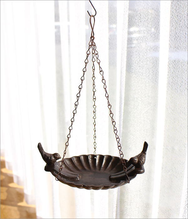 アイアンのハンギングバードバス(6)