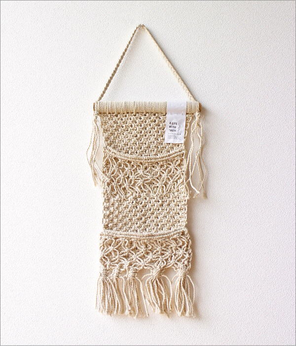 マクラメタペストリー 2ポケット(5)