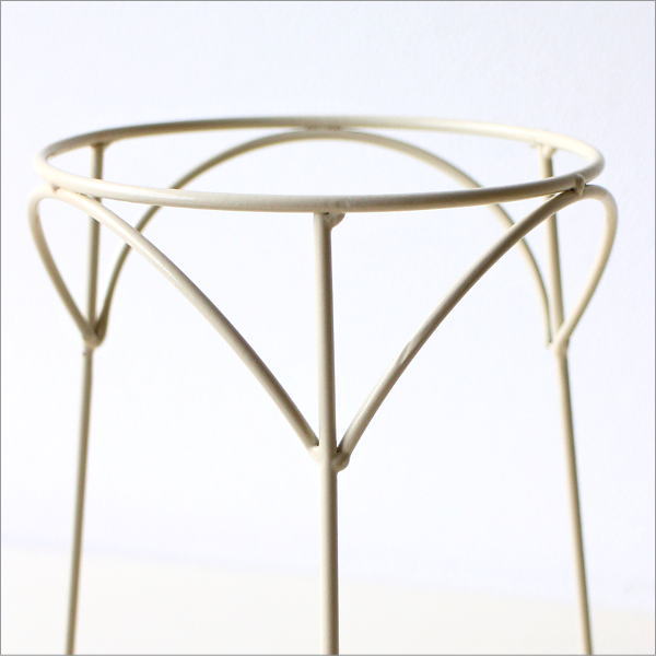 フェイクラタンのコーンポットスタンド(4)