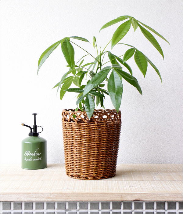 フェイクラタンのフラワーポット(4)