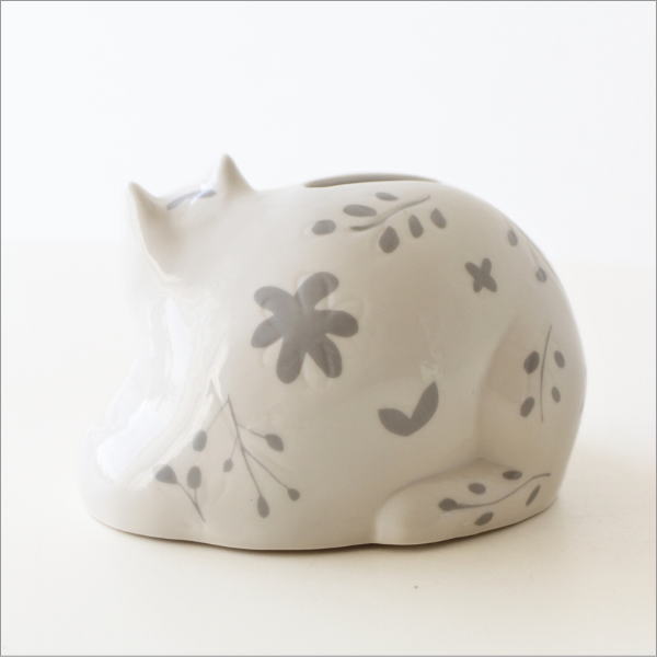 磁器 ねこの貯金箱(5)