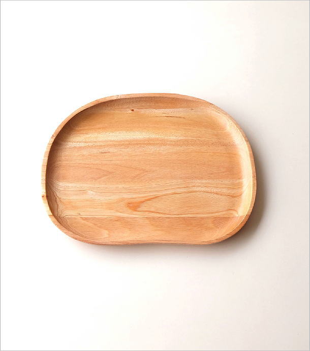 トレー プレート 皿 マホガニー おしゃれ ウッド 木製 トレイ 天然木 食器 小物 シンプル 小物置き マホガニービーンズトレイ M  [cle5392] | ギギliving