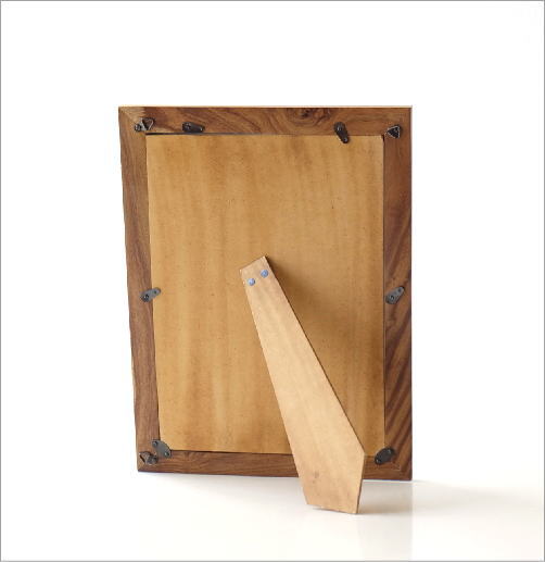 ピクチャーフレーム 木製 フォトフレーム 写真立て おしゃれ 卓上 壁掛け 縦置き 横置き 壁飾り ビッグなウッド ブラスフレーム Cle8428 ギギliving