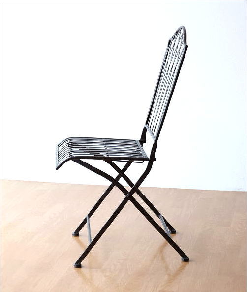 お買い得の通販 【オシャレ アンティーク】鉄製 折り畳み式 ガーデンチェア アイアン椅子 チェア 折り畳みイス