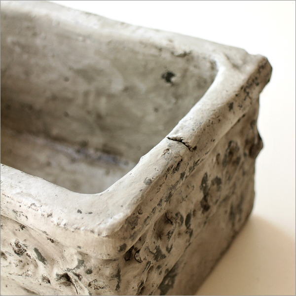 レトロな陶器のプランターポット ラルゴ(4)