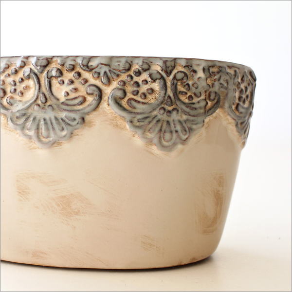 クロシェット・オーバルポットＬ(3)