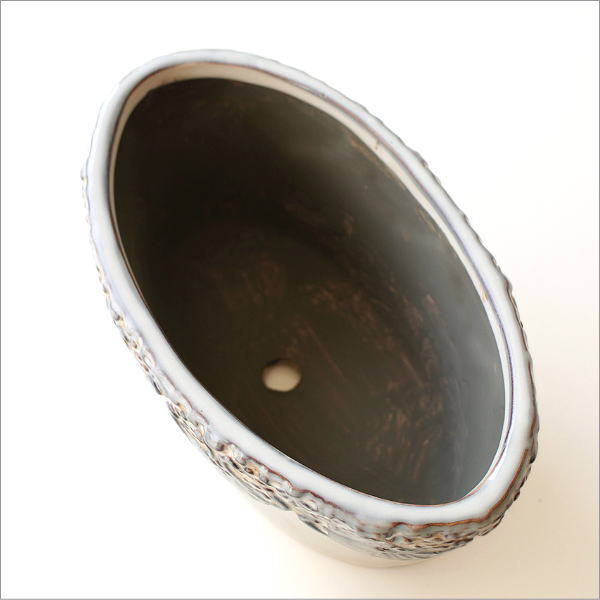 クロシェット・オーバルポットＬ(4)