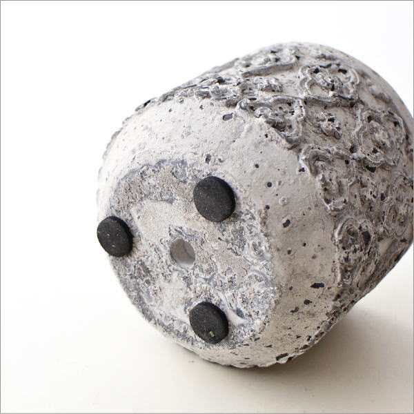 セメント製のシリンダーポット 2点セット(5)