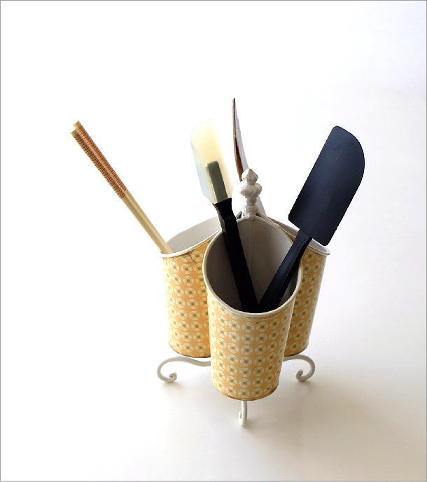 カトラリースタンド おしゃれ ペン立て かわいい 可愛い アンティーク風 レトロ風カトラリーホルダー2タイプ Dcr6554 ギギliving