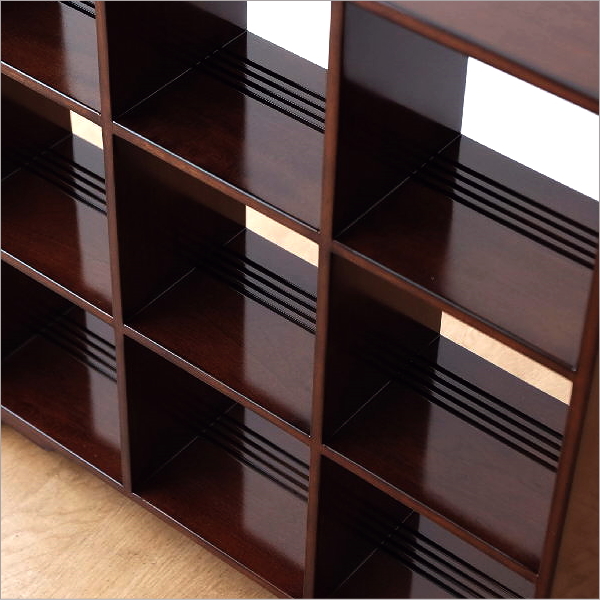 シェルフ 飾り棚 木製 おしゃれ マホガニー アンティーク調