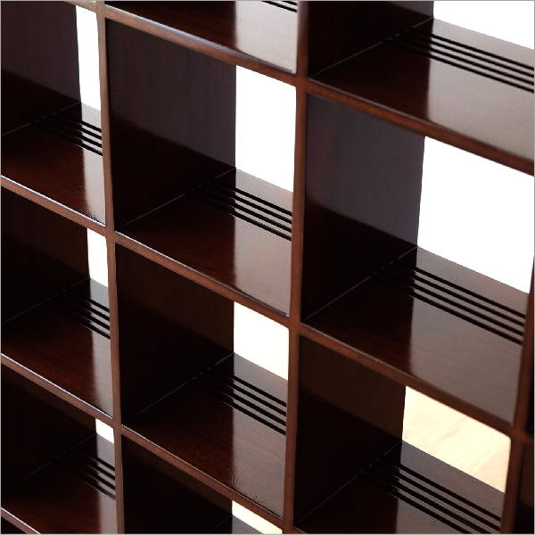 マホガニーディスプレイラックL(4)