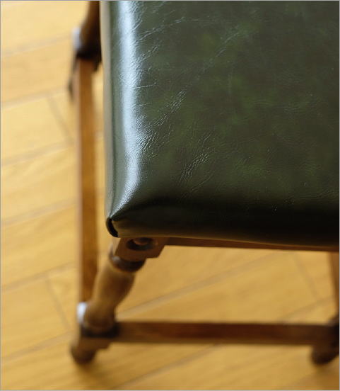 ドレッサー用椅子 チェア アンティーク おしゃれ 木製 オーク