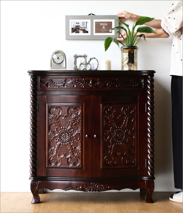 アンティーク ビンテージ 電話台 FAX台 キャビネット チェスト G アンティーク ビンテージ 電話台 FAX台 キャビネット チェスト G