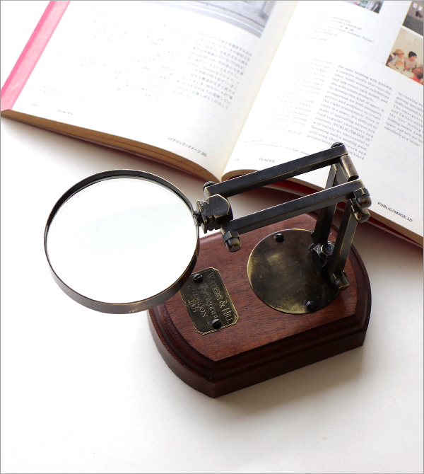 米国製アンティーク鋳物製☆卓上ルーペ☆アイアン☆拡大鏡☆レンズ☆虫メガネ文房具 米国製アンティーク鋳物製☆卓上ルーペ☆アイアン☆拡大鏡☆レンズ☆虫