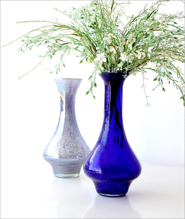 ガラスフラワーベース シェイプ 2カラー(1)