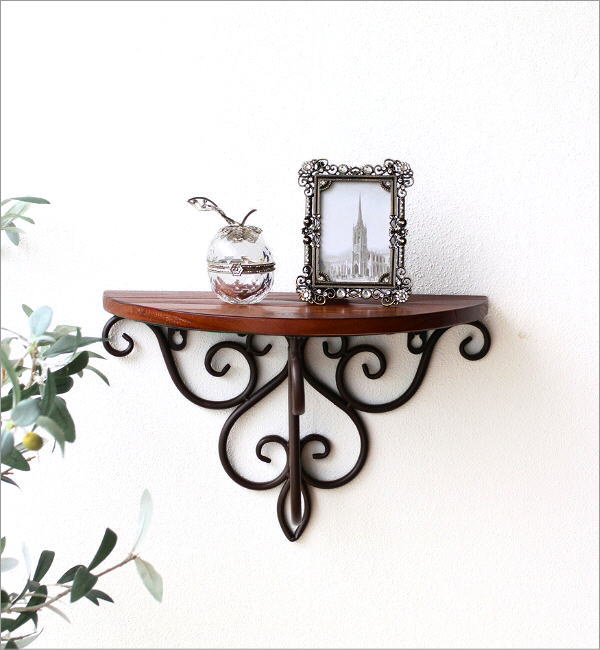 ウォールシェルフ 木製 壁掛け 棚 シェルフ 玄関 トイレ キッチン