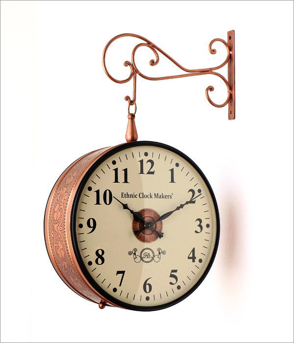 エレガントな吊り下げ両面時計 A(8)