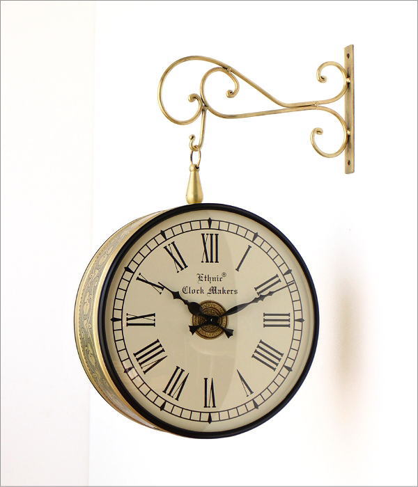 エレガントな吊り下げ両面時計 B(8)