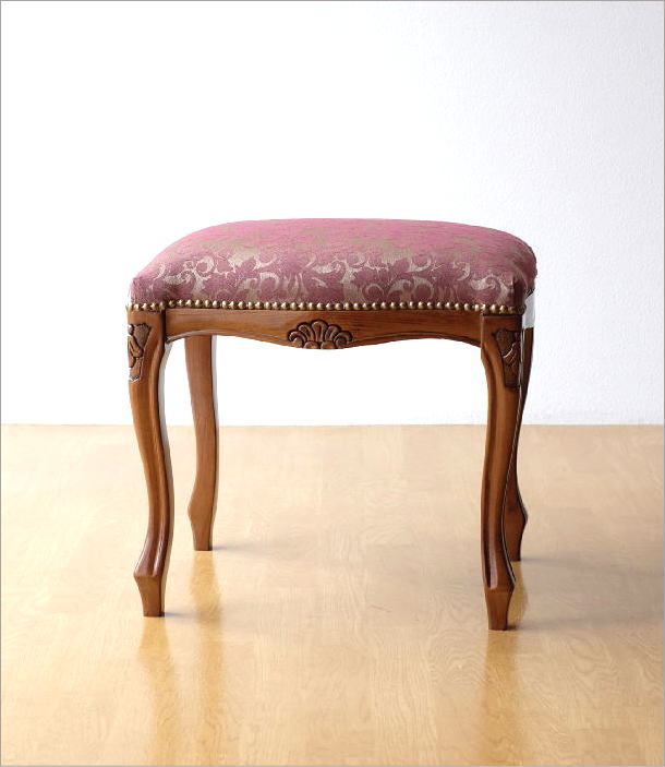 スツール 椅子 おしゃれ アンティーク 木製 イタリア製 クラシックス 