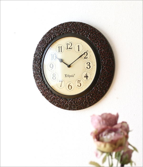 ウォールクロック カービング(1)