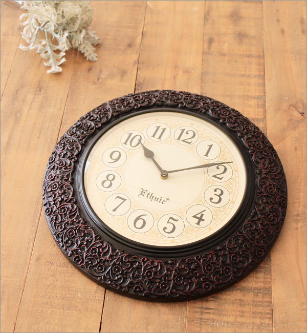 掛け時計 おしゃれ アンティーク クラシック エレガント アジアン
