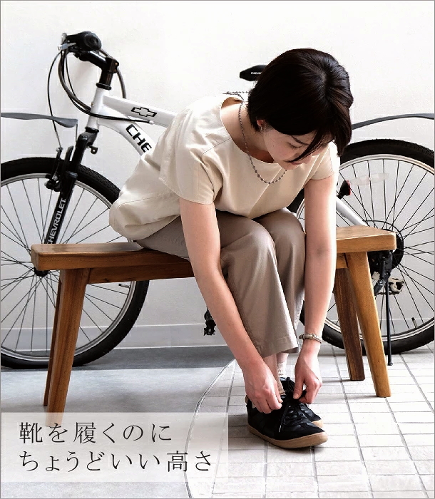 ウッドベンチ カーブ(3)