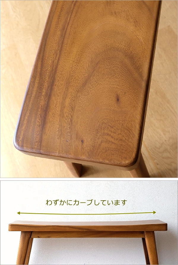 ウッドベンチ カーブ(5)