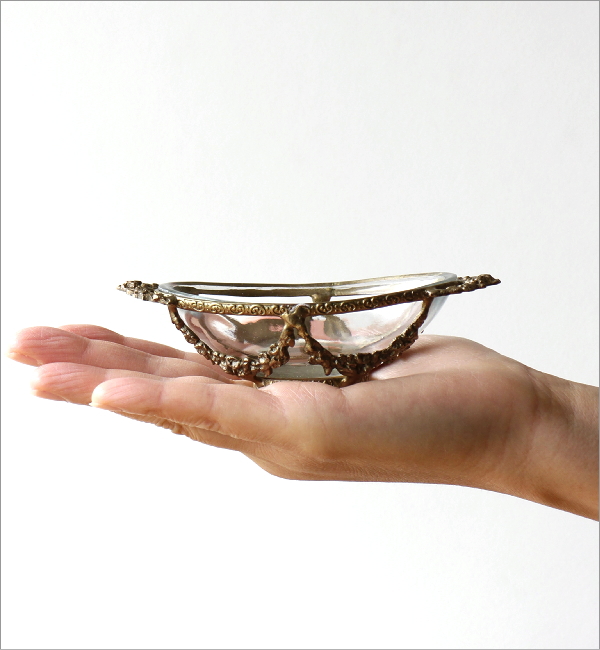 真鍮のボウル付き小さな小物入れ(4)