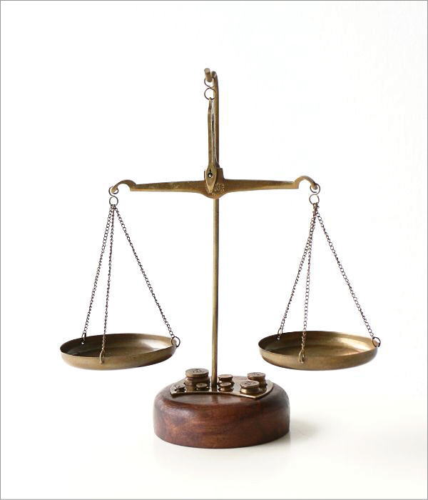 ブラススケールのアンティークオブジェ(6)