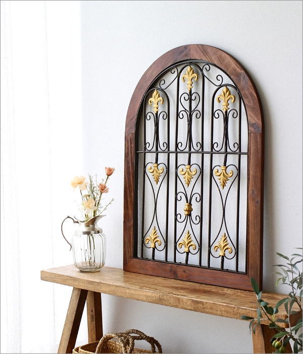 壁掛けインテリア 壁飾り 木製 アンティーク アートパネル ウォール