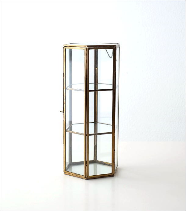 真鍮とガラスの3段ボックス(7)