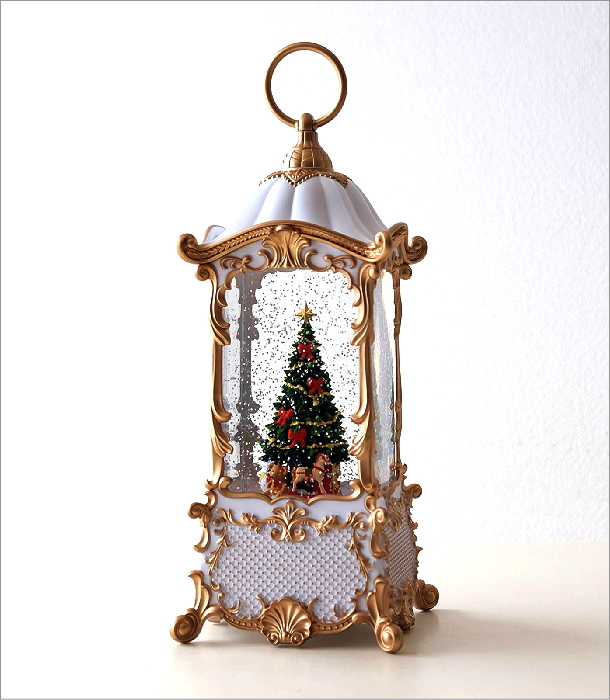 スノードーム クリスマス LEDライト キラキラ 光る クリスマスツリー