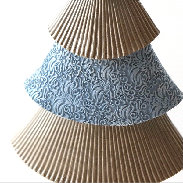 ウインターブルーのプリーツツリー(4)