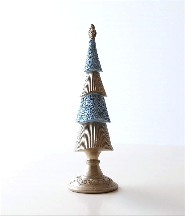 ウインターブルーのプリーツツリー(6)