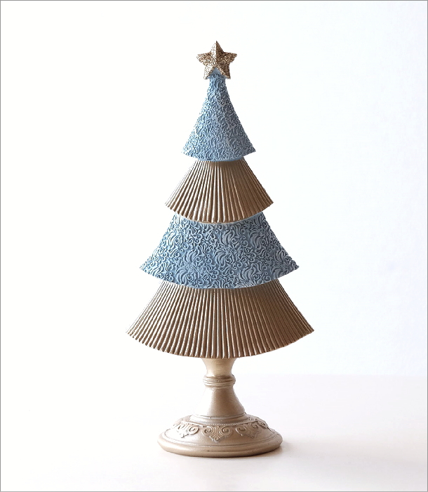 クリスマスツリー 卓上 オブジェ 置物 Xmas 飾り 雑貨 ナチュラル